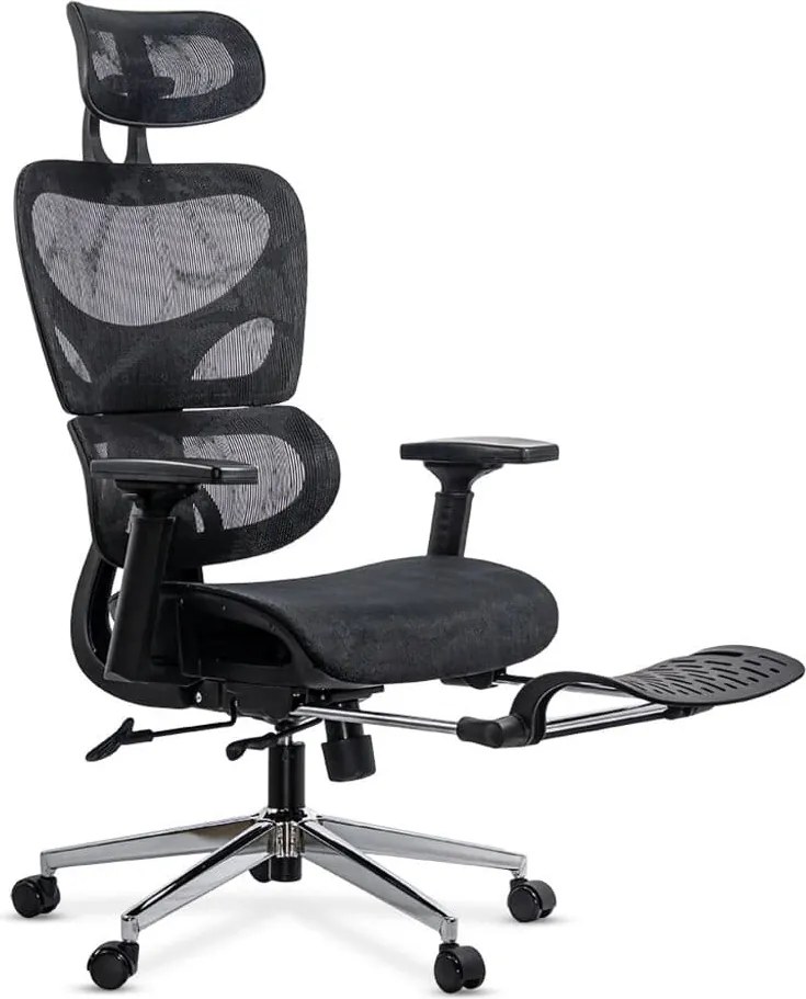 Scaun Ergonomic Multifunctional Cu Suport Lombar SYYT 9508 negru