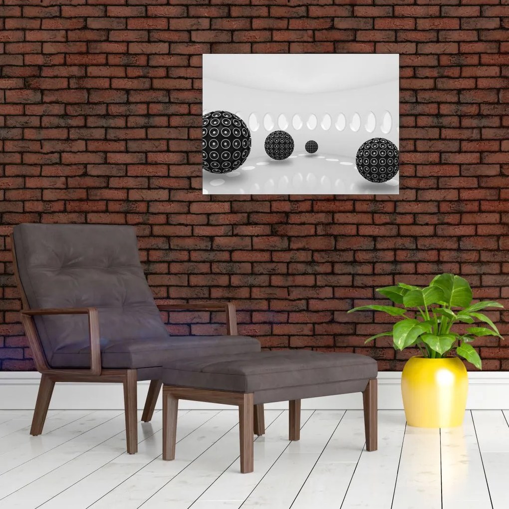 Tablou pe sticlă - Contrast (70x50 cm)