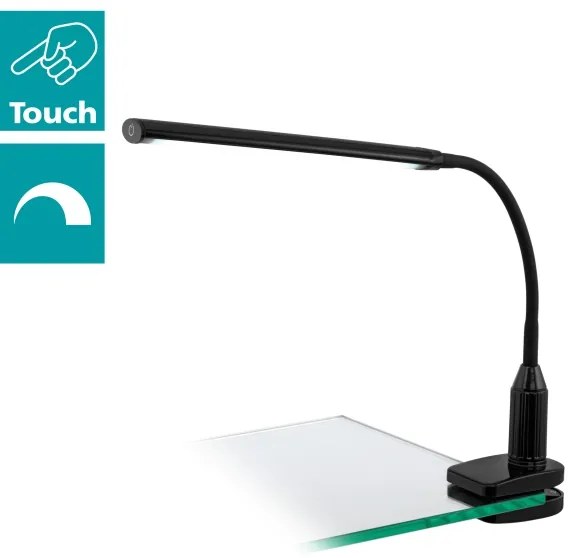 Eglo 96437 - LED Lampă cu clips LAROA LED/4,5W/230V negru