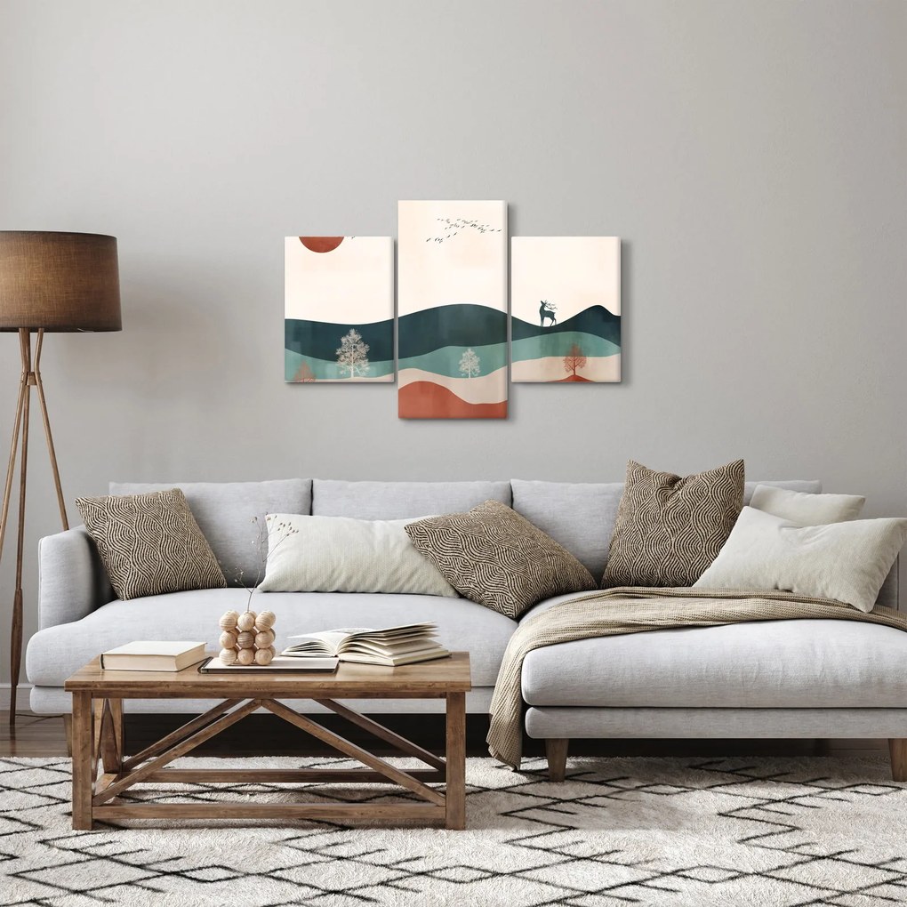 Tablou - Peisaj ilustrat (90x60 cm)