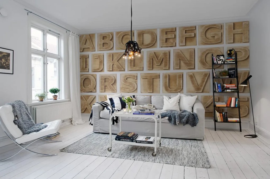 Fototapet, Block Letters, Rebel Walls