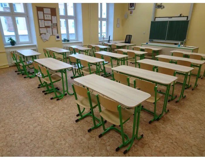 Scaun profesor tapitat, galben - ral 1021
