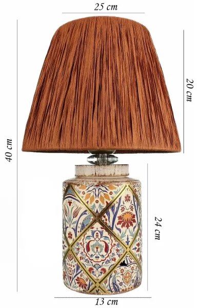 Lampă de birou RAMZES 1xE27/40W/230V rafie