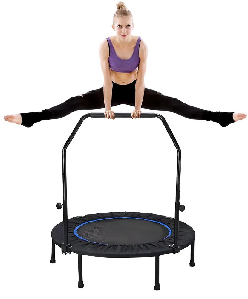 Trambulin de fitness cu mânere