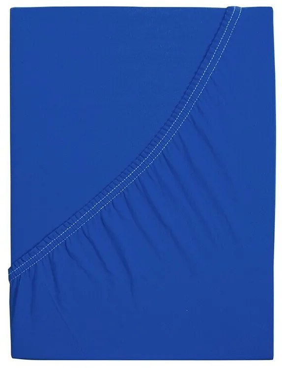 Cearșaf de pat 4Home jersey Ideal royal blue , 200 x 200 cm, 200 x 200 cm