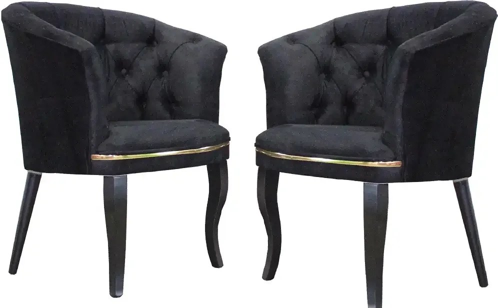 Fotoliu Milano, negru, picioare negru, Homs