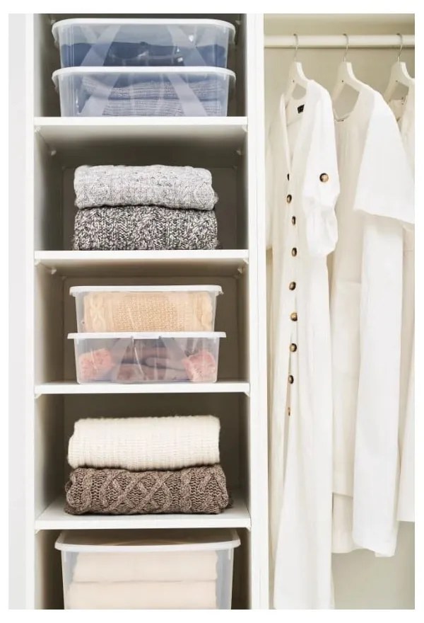 Cutie de depozitare din plastic cu capac 19 l Lona - Rotho