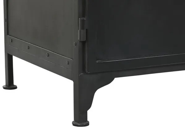 Vitrina, neagra, din metal, Eclipse