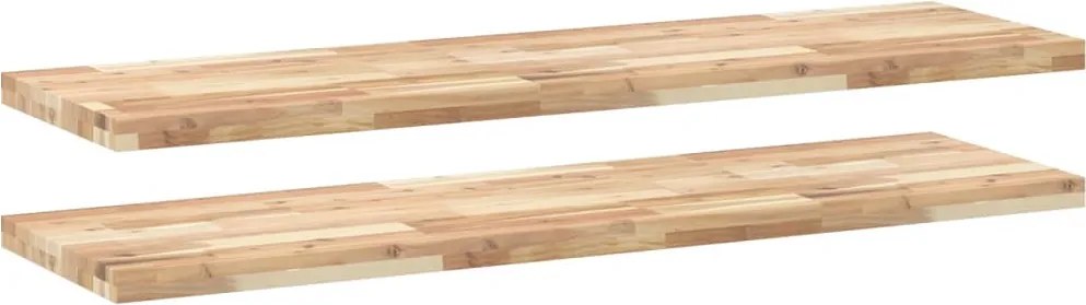 vidaXL Rafturi suspendate 2 buc. 160x40x4cm lemn masiv acacia netratat