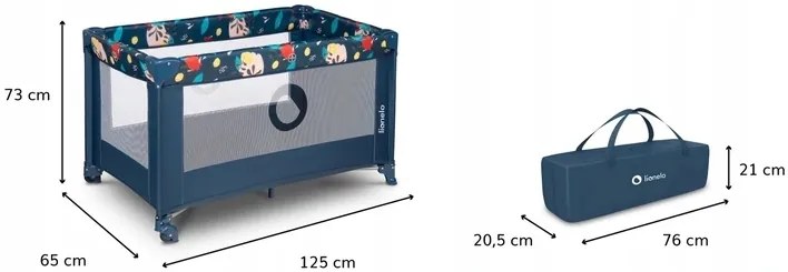 ShopJK PĂTUȚ DE CĂLĂTORIE LIONELO STEFI - BLUE NAVY