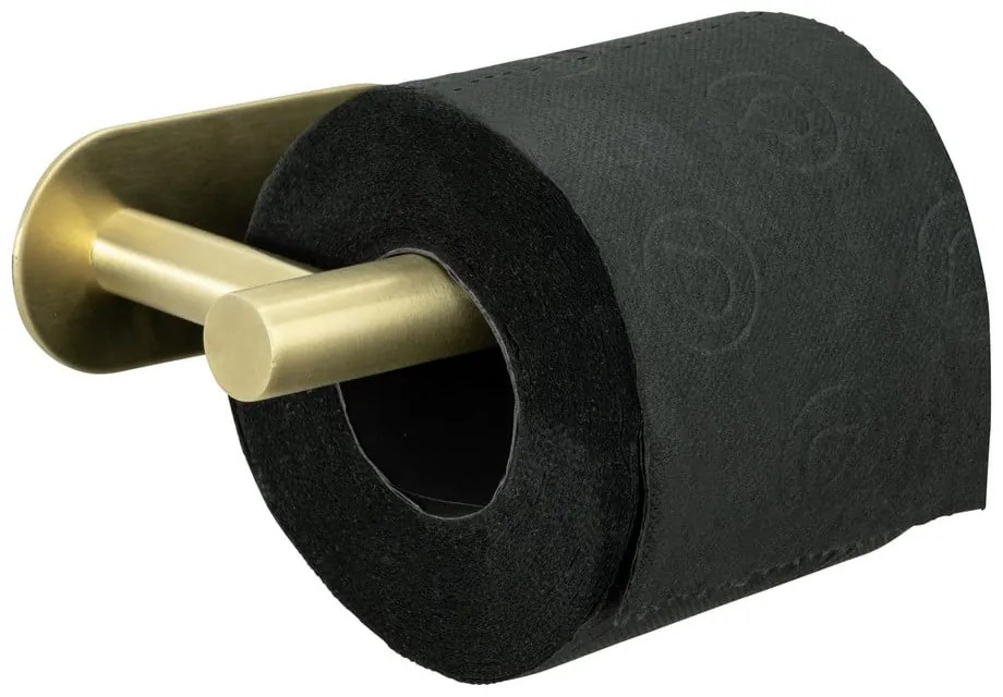 Suport pentru hârtie igienică autoadeziv din oțel inoxidabil Orea Gold – Wenko