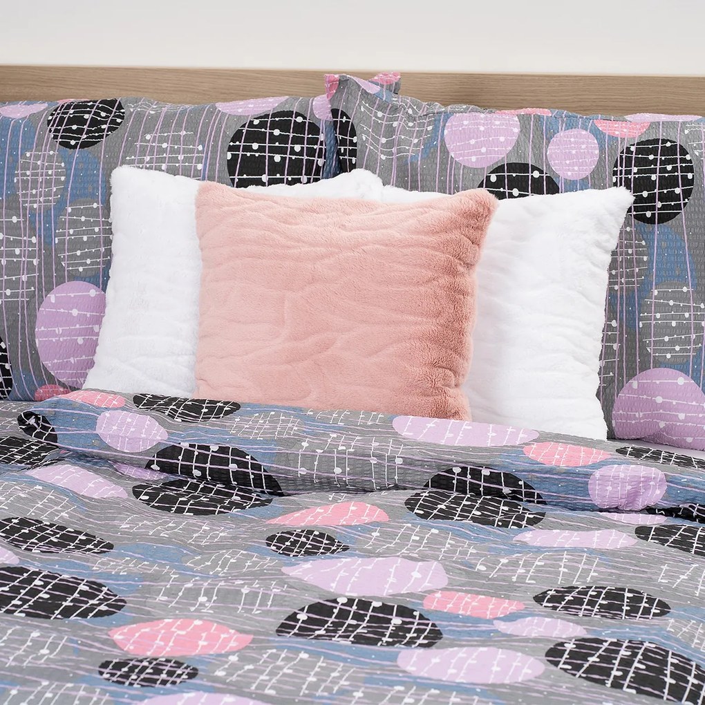 Lenjerie de pat din crep 4Home Pink illusion, 160 x 200 cm, 70 x 80 cm