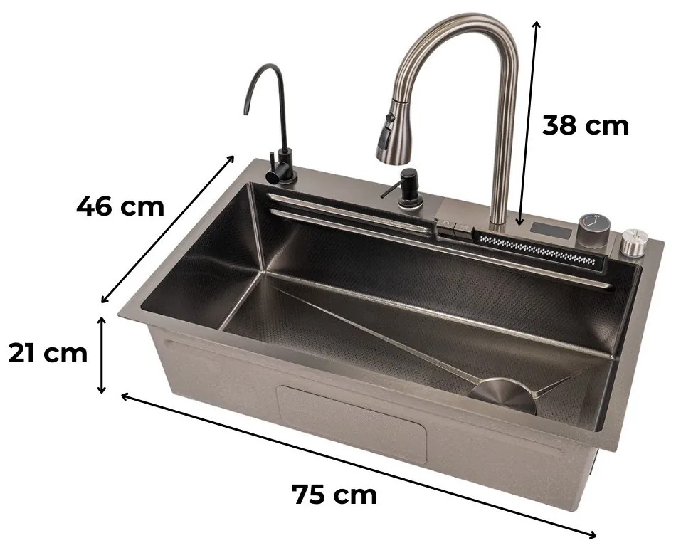 Chiuvetă din oțel inoxidabil Rose III