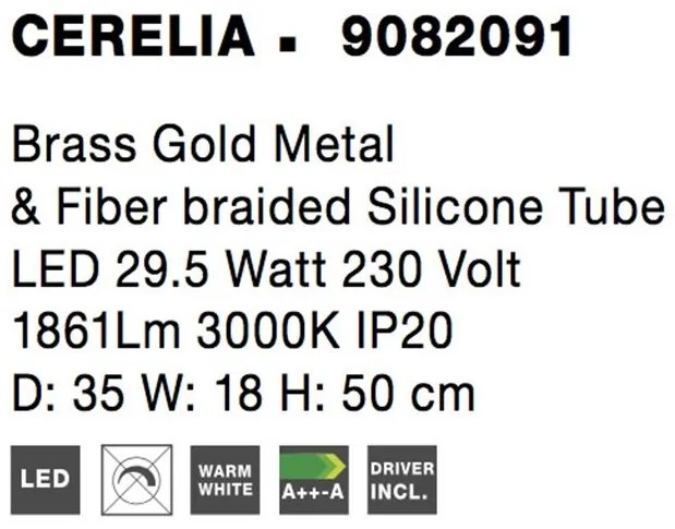 Aplica LED moderna, design deosebit CERELIA NVL-9082091