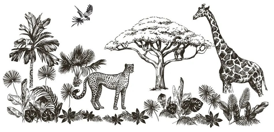 Autocolante decorative pentru perete Ambiance Savanna