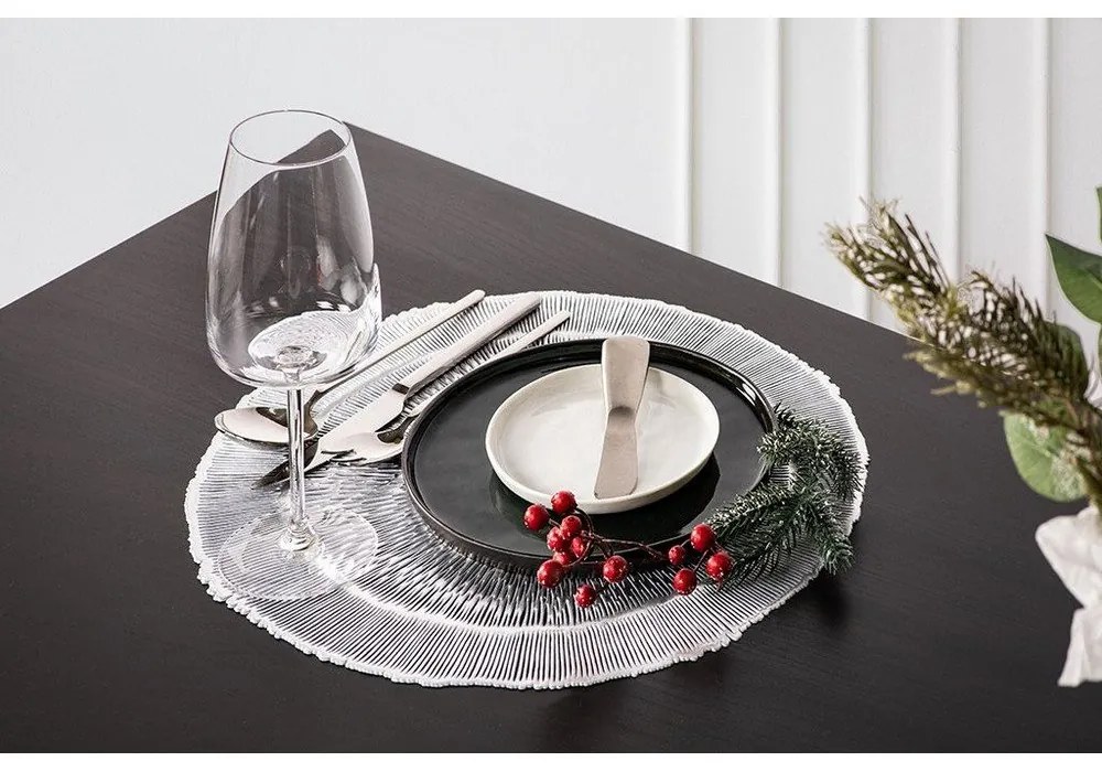 Suport de farfurie Tiseco Home Studio, ⌀ 38 cm, argintiu