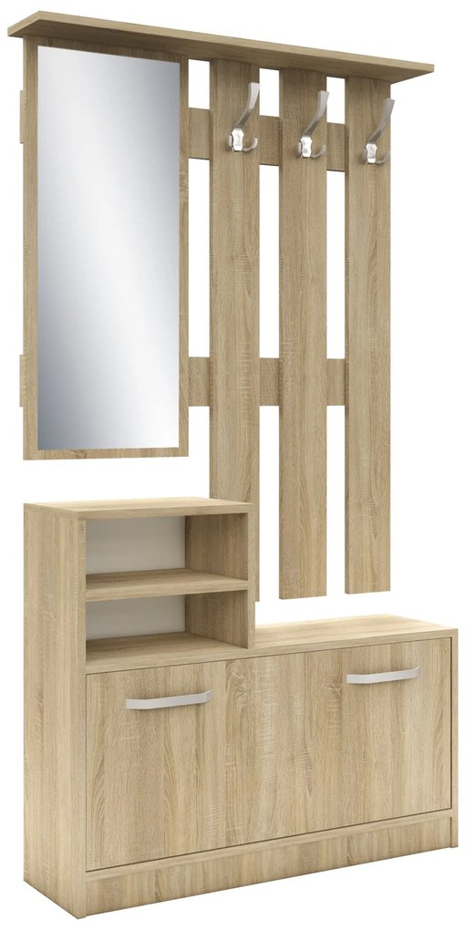 Cuier Lyon, Stejar Sonoma, L 85 x l 24 x H 180 cm