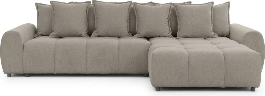 Colțar taupe (cu colț pe partea dreaptă/cu șezlong) Albane – Ropez