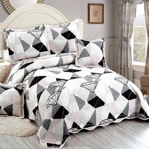 Cuvertura bumbac 100%, 5 piese, pat 2 persoane, 230x250 cm, CB104