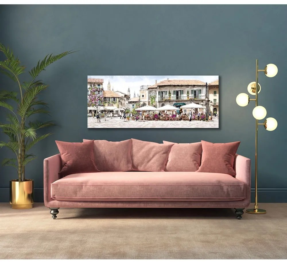 Tablou pe pânză Styler Restaurant, 45 x 140 cm