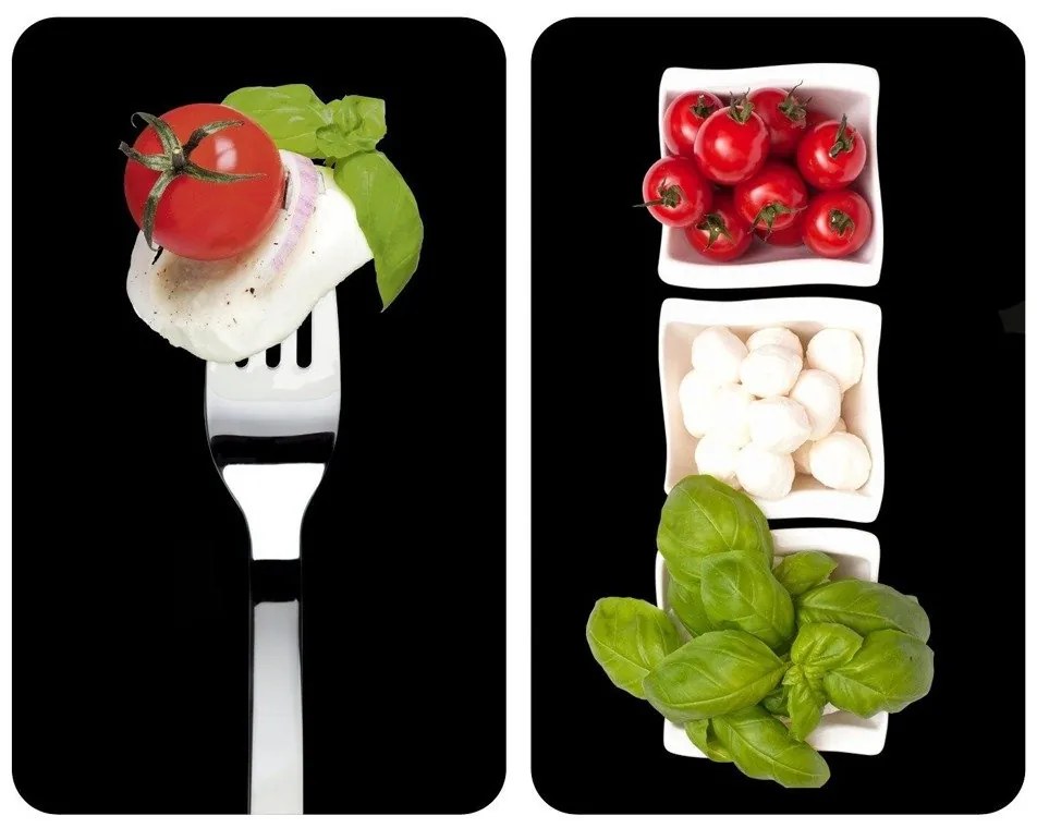 Plăci de protecție din sticlă CAPRESE pentru aragaz – 2 bucăți, WENKO