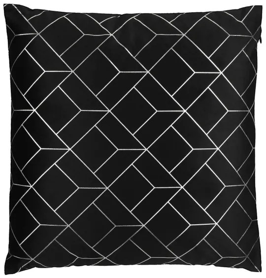 Pernă decorativă Eglo 420075 SINGU 45x45 cm negru/argintiu
