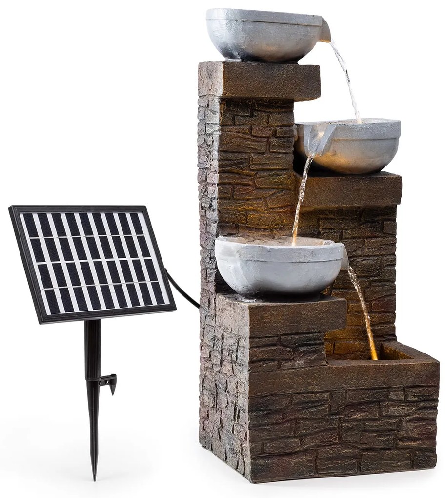 Blumfeldt Fez, fântână solară, LED, 34 × 76 × 36 cm (L × Î × l), poliresină