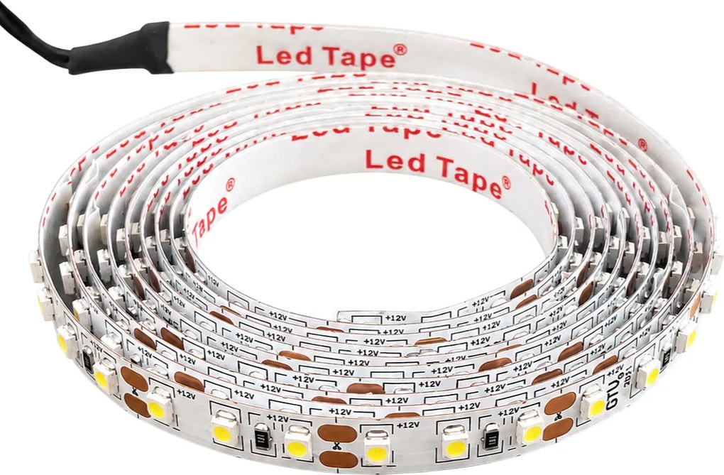 Bandă LED Flash GTV pentru mobilier, lumină caldă, 120 LED m, 550 lm m, 9,6 W m, 12V, IP20, 2 m Alb cald, 9.6 W/m, 12 V, LED Flash, 550 lm/m, 8 mm
