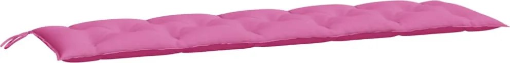 vidaXL Pernă bancă de grădină, roz, 180x50x7 cm, material oxford