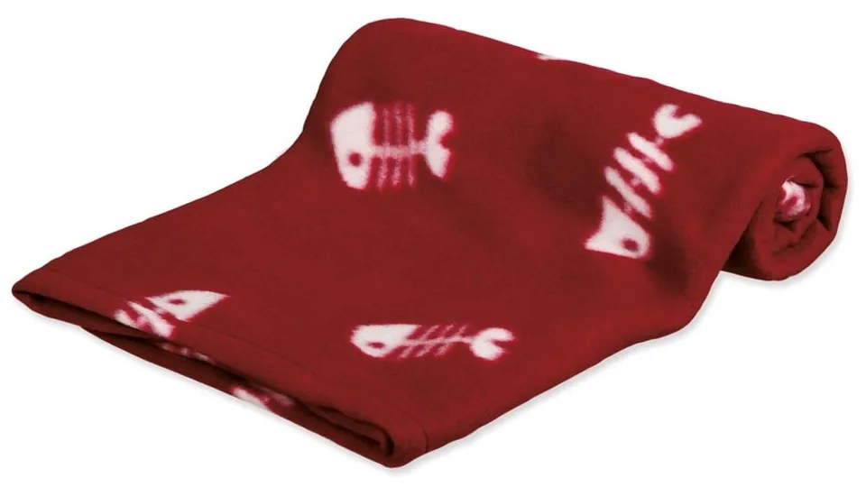 Pătură roșie pentru pisici din polar/fleece 100x70 cm Trixie Barney – Plaček Pet Products