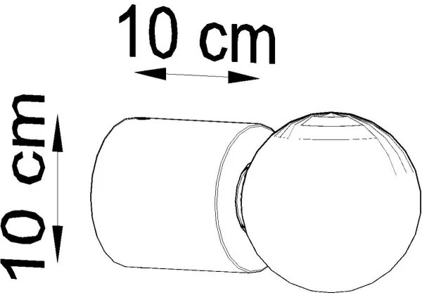 Aplică SALGADO 1xE27/60W/230V beton