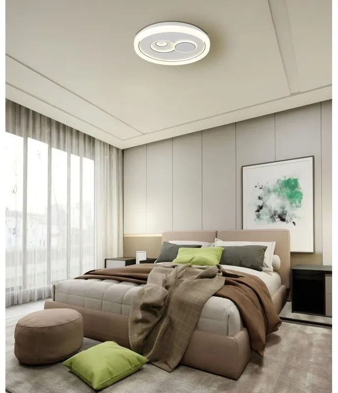 Plafoniera LED slim CCT culorile pot fi fixate RUIZ I