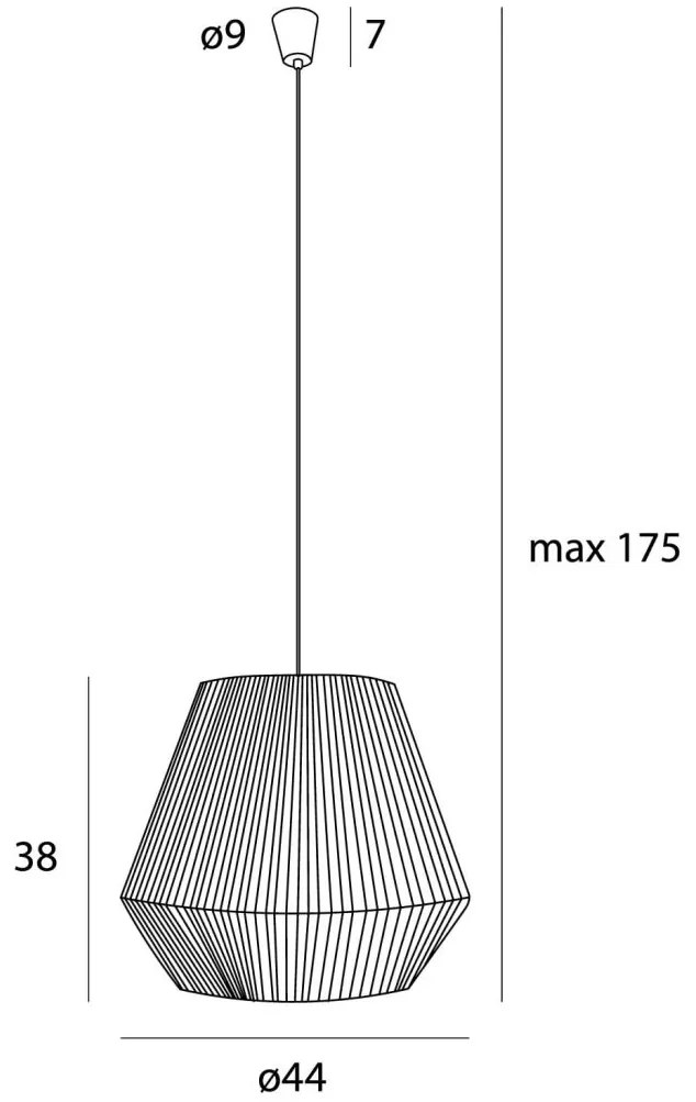 Lustra/Pendul stil decorativ natural Praslin II