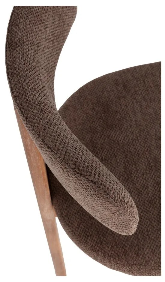 Scaune de dining maro 2 buc. tapițate Nadia – MOME