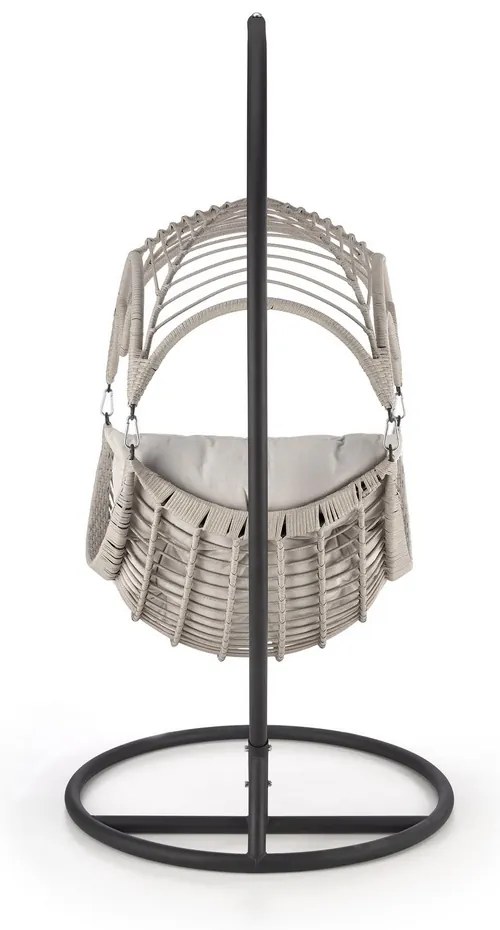 Scaun suspendat Rasmus, gri/negru
