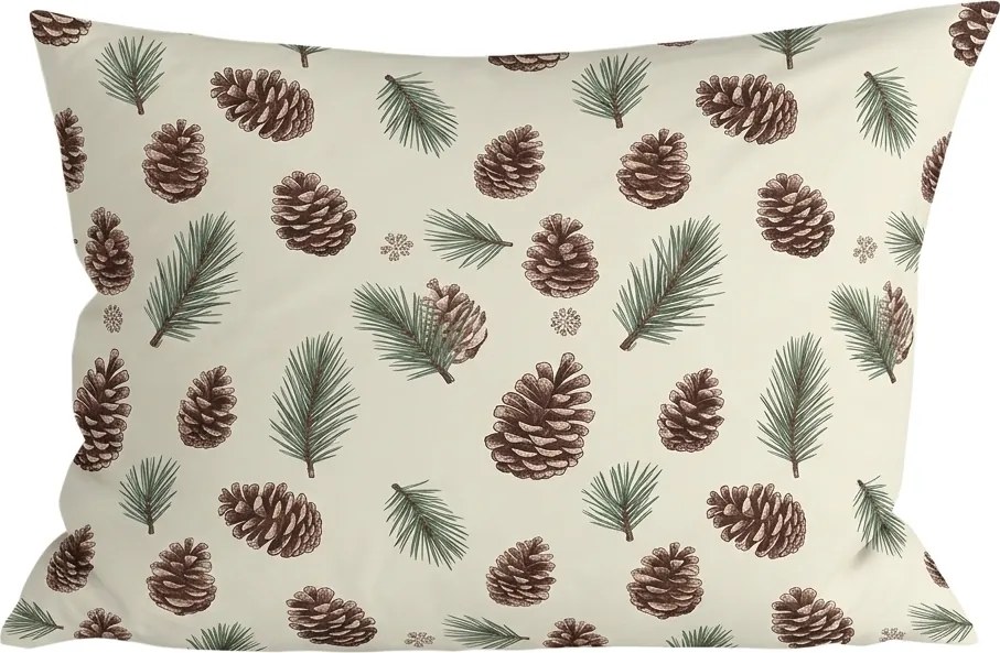 Fata de perna din bumbac PINE CONES 50x70 cm, colorat
