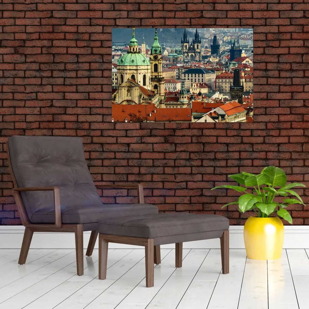 Tablou - Panorama din Praga (90x60 cm)