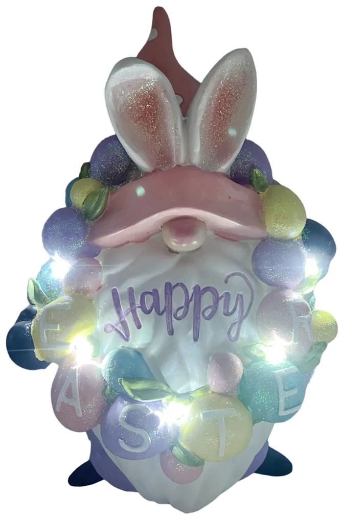 Figurina Iepure cu LED, Happy Easter, 27cm