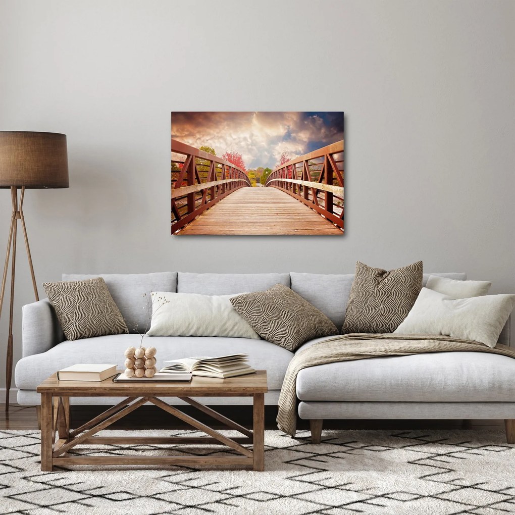 Tablou - pod din lemn (70x50 cm)