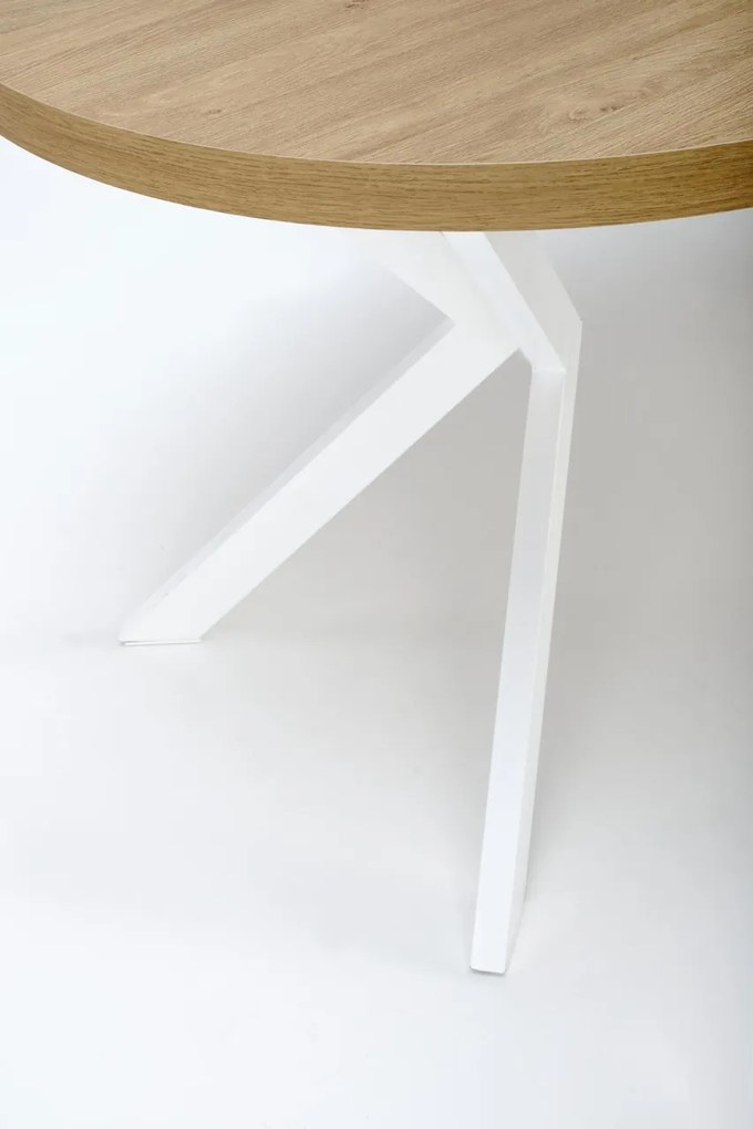 Masa extensibila Peroni stejar auriu/alb - L100-250 cm