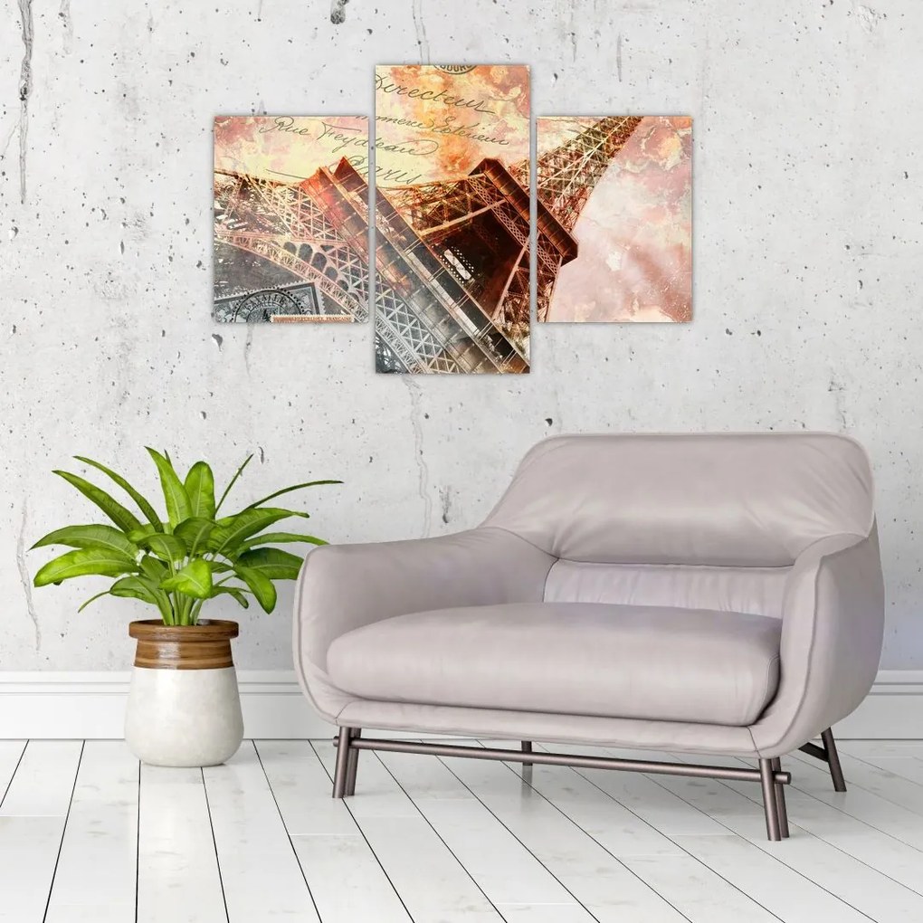 Tablou - Turnul Eiffel în stil vintage (90x60 cm)
