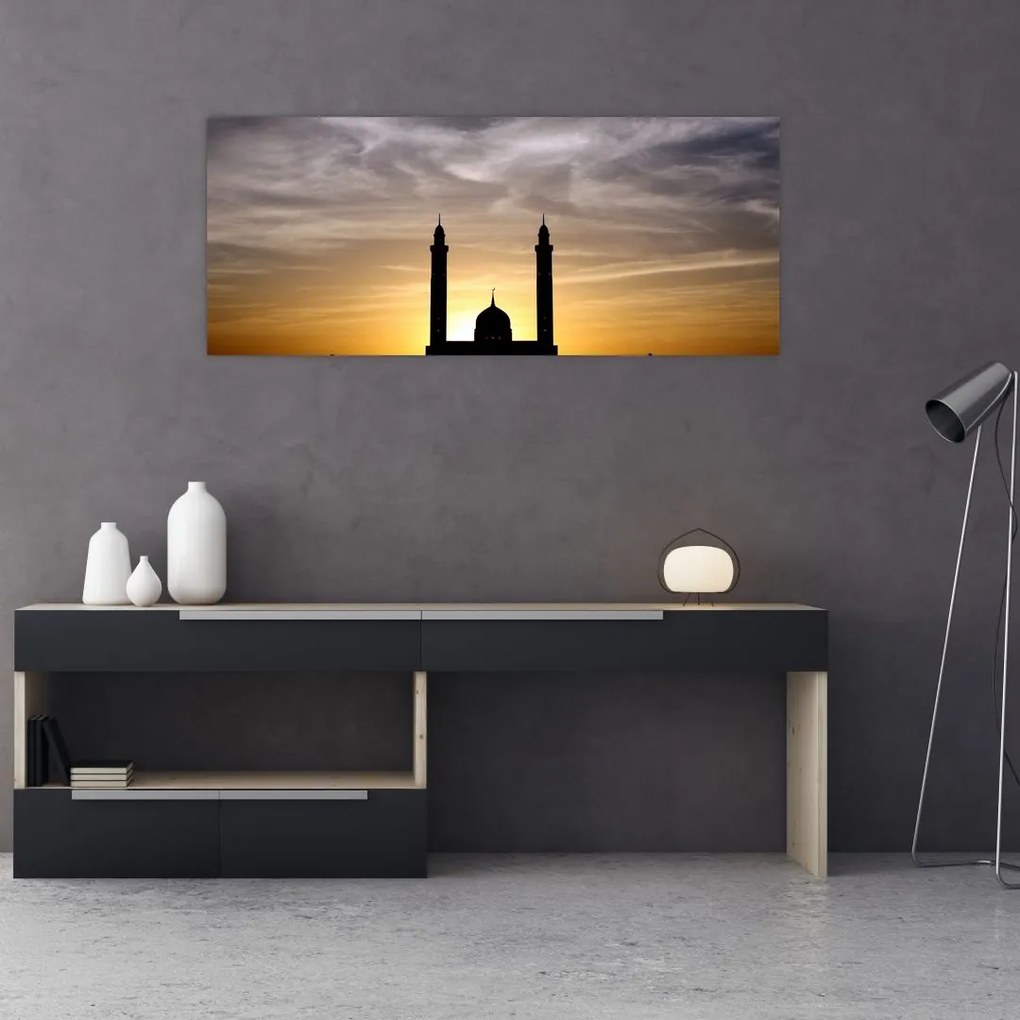 Tablou cu obiect istoric (120x50 cm)