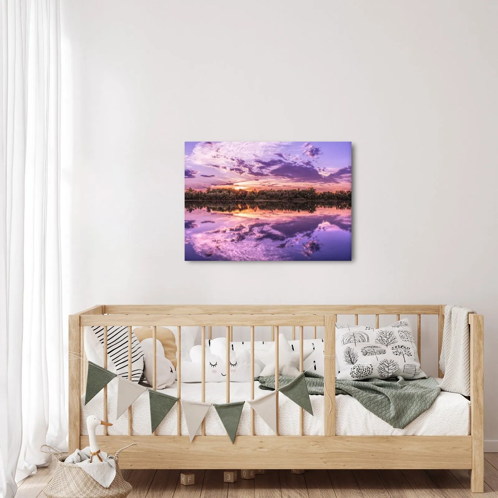 Tablou cu cerul violet (70x50 cm)