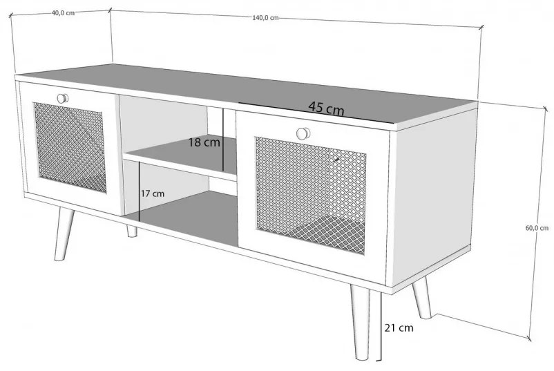 Comoda TV Letoon 140