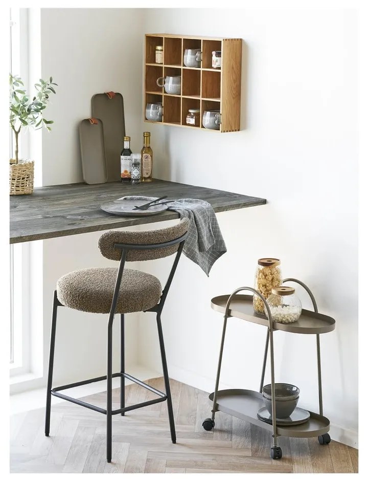 Raft în culoare naturală etajat cu aspect de lemn de stejar 11 cm Soria – House Nordic