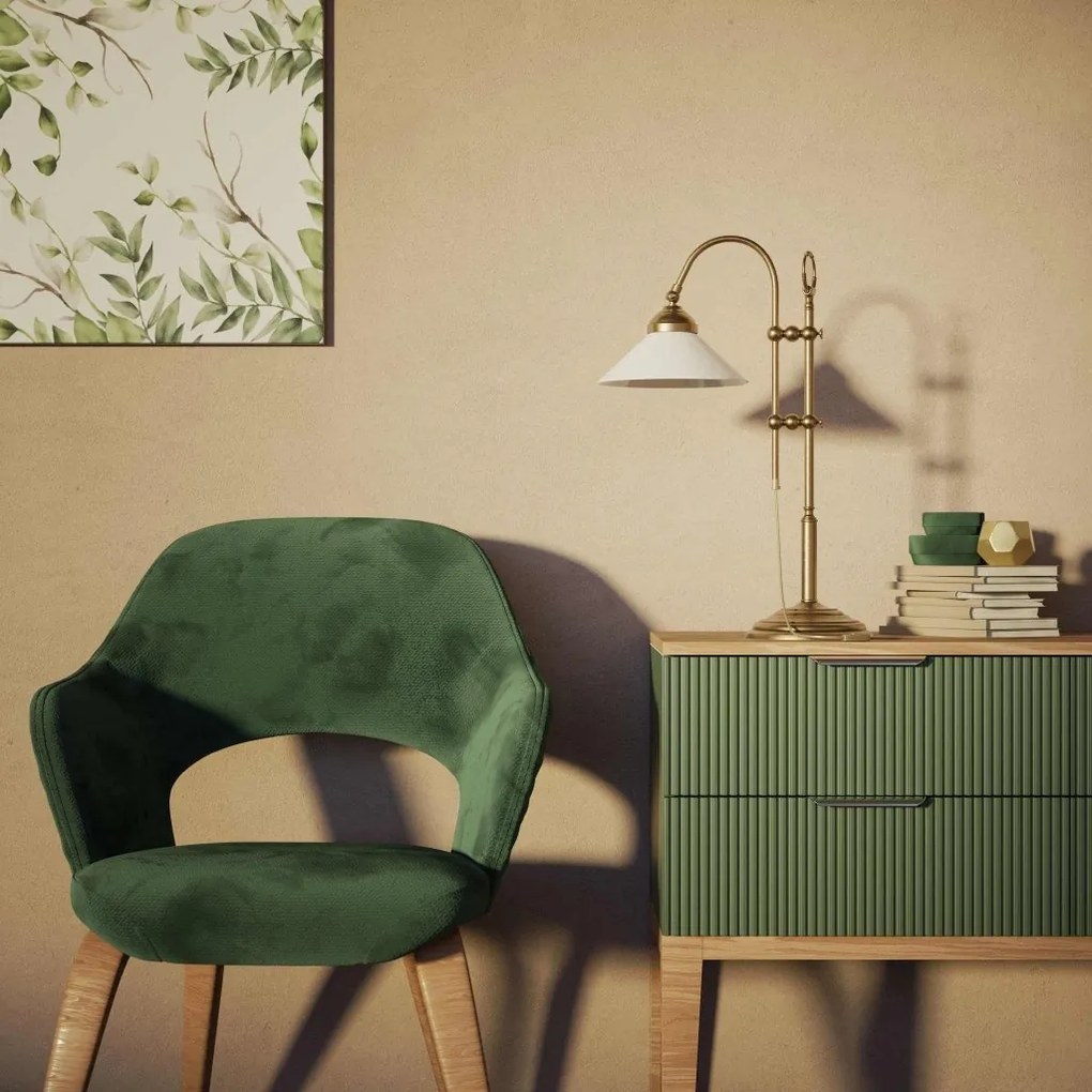 Lampa de masa stil clasic italian din alama Fiordo