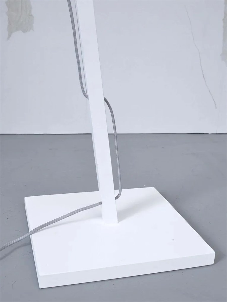 Lampa de podea eco din iuta Iguazu S 30cm, alb/ natur