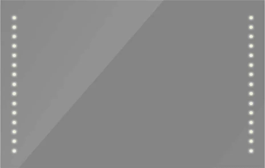 vidaXL Oglindă de baie de perete, cu lumini LED, 100 x 60 cm (L x î)