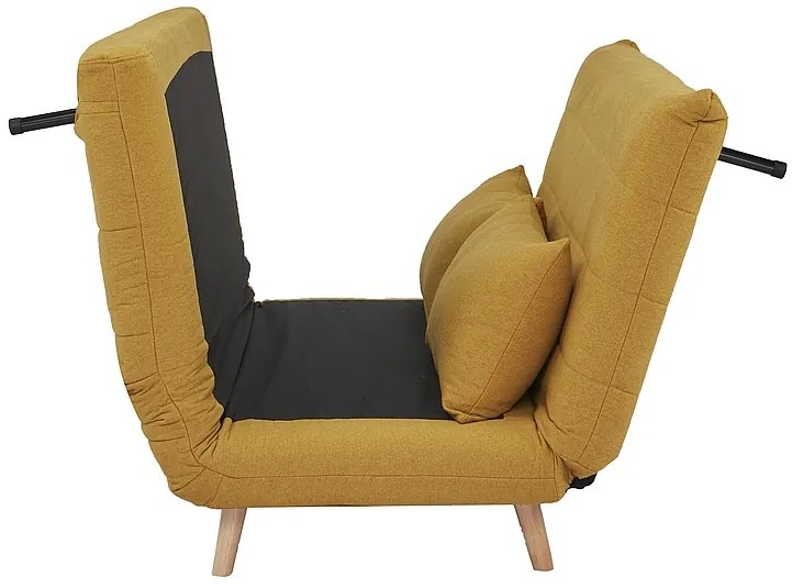 Canapea futon Susan (galben). 1050830