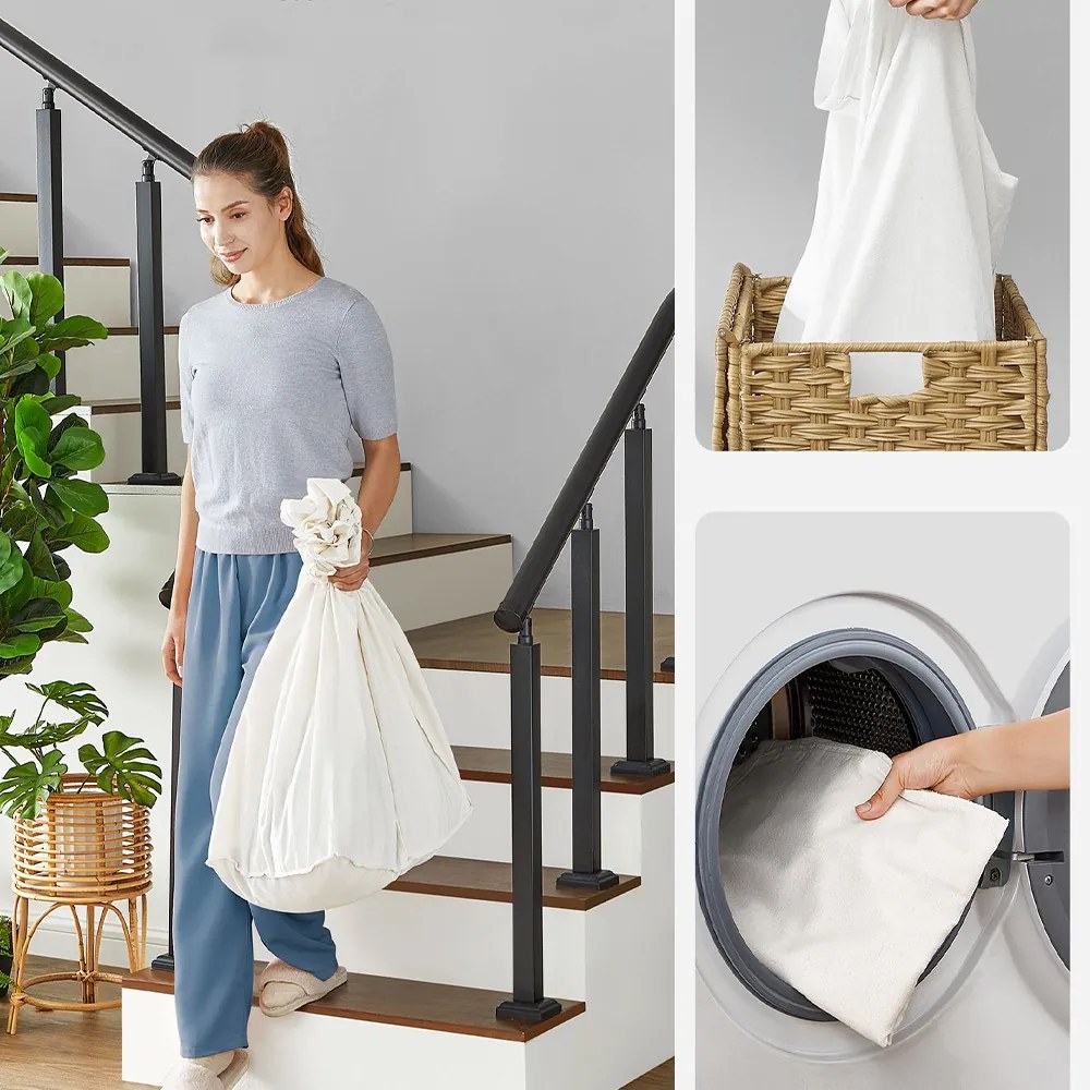 Coș de rufe din plastic 66 x 33 x 66 cm